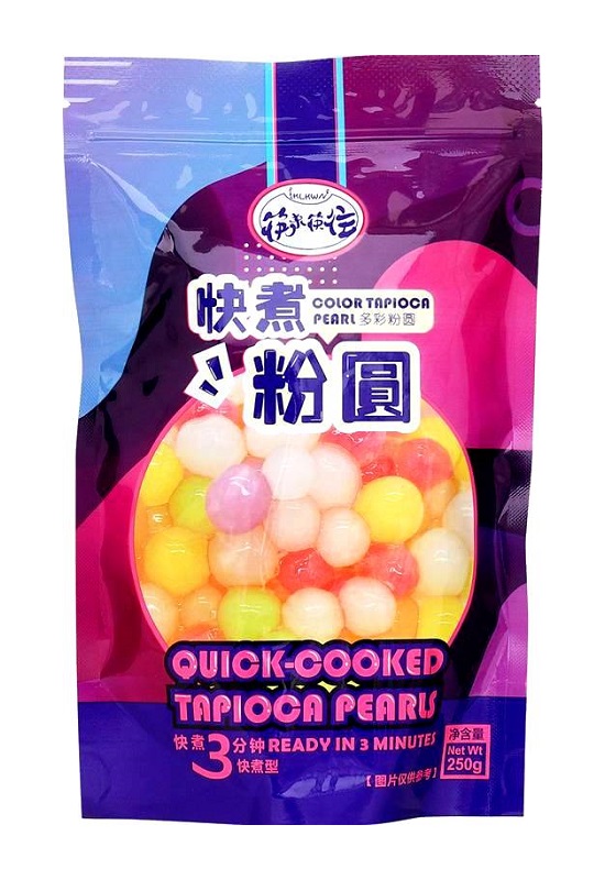 Perle di tapioca grandi colorate a cottura rapida - KLKW 250g.